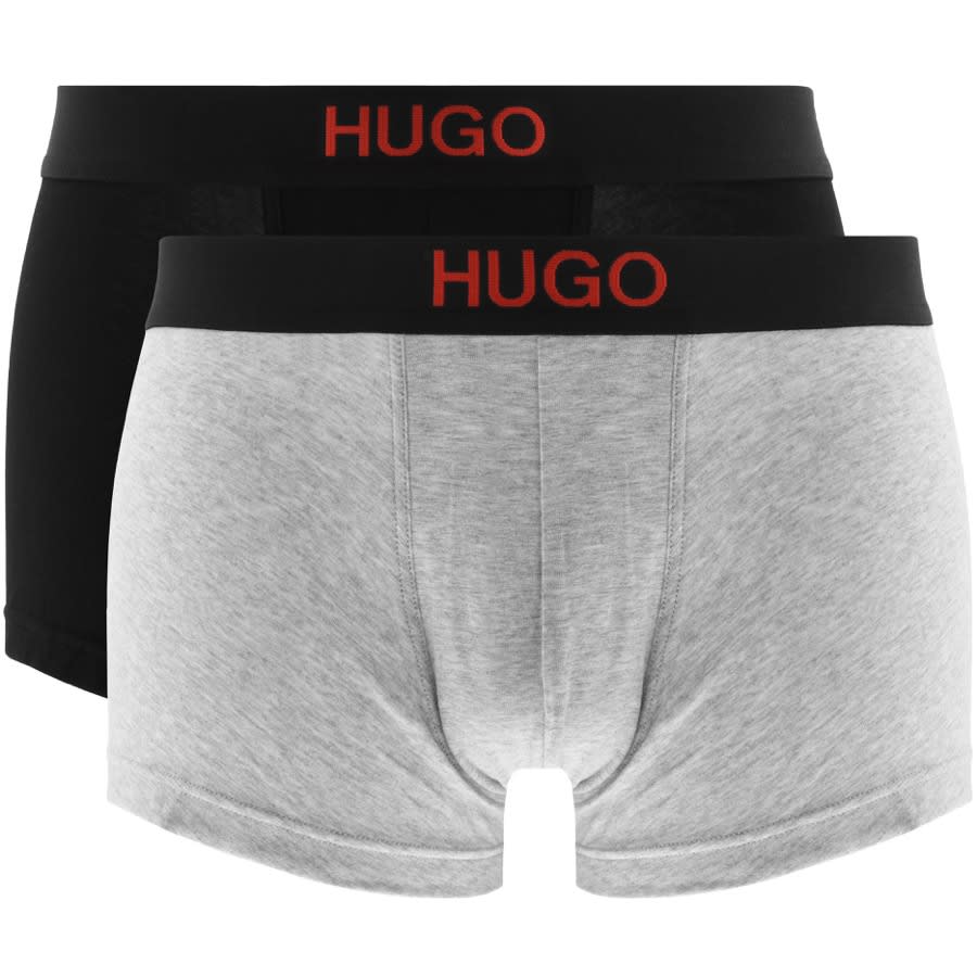 Alternative Image for ProductHUGO Two Pack Brother Boxer Trunks Grey1